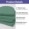 IPYNBAP Chair Cushions for Dining Chairs with Ties and Removable