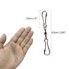 6.5cm Length Smooth Rotating Double Clip Swivel Wind Spinner Wind