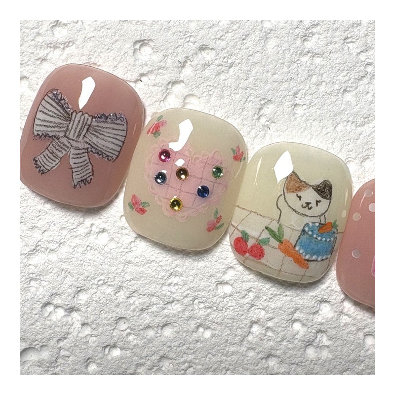 [Ar] My Table Handmade Nail Tips Drawing Nail Art Specialist