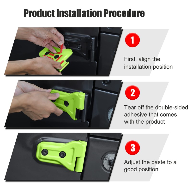 10PCS Door Hinge Cover & Hood Hinge Cover Trim Exterior
