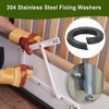 PATIKIL 50 Pcs Split Lock Washer, M6 Spring Lock Washer