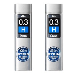 Pentel Ain Stein Mechanical Refill Leads - Pack of 2 Tubes (0.3mm H)
