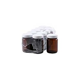 Amber Jar 100g with Lid 10 Pack