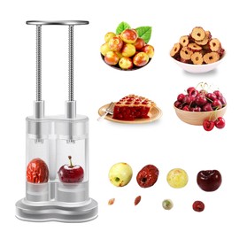 VolksRose Cherry Olive Pitter Tool, Multi Stoner Fruit Remover with Stainless Steel Rod, Dates Pitting Device for Red Dates, Hawthorn, Cherries, Jujubes