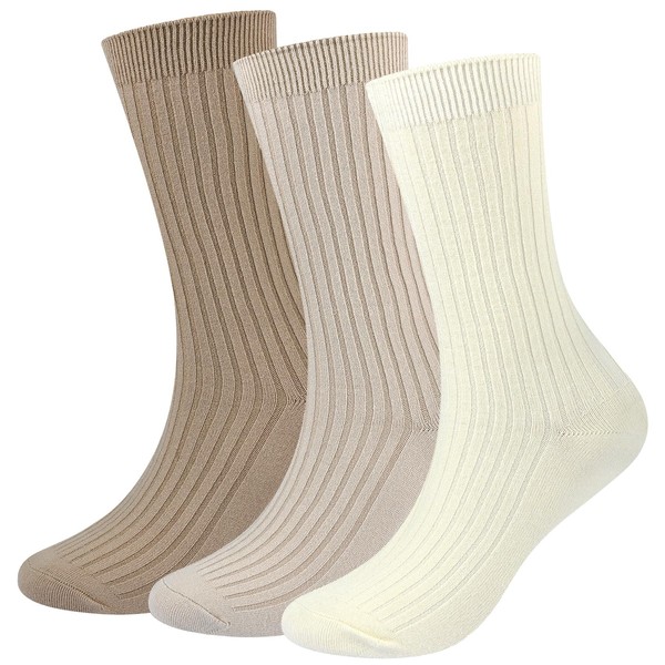 Women Wool Crew Socks Soft Cozy Dress Socks Casual Knit