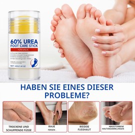 Foot Cream with 60% Urea for Very Dry, Rough and Cracked Skin, Urea Cream 60% for Foot Care, Anti-Cracking Foot Cream, Moisturising Foot Cream for Feet and Hands