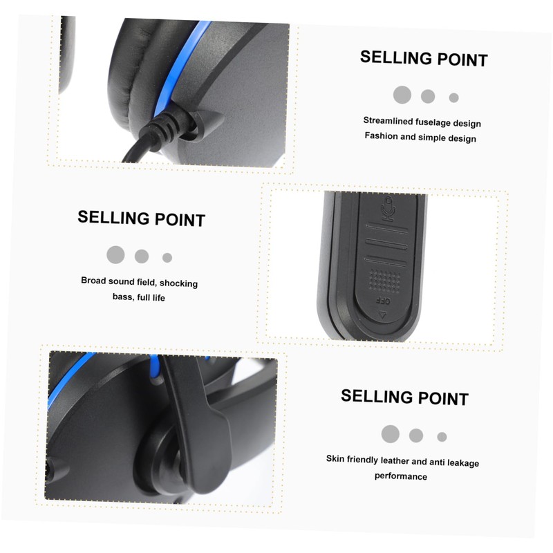 KONTONTY Noise Reduction Gaming Headphones with Flexible Retractable Headband Compatible