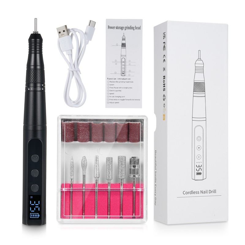 Electric Nail Drill Polish Kit 35000 RPM Nail Drill Pen