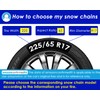 Snow-Chains Auto Fixing 1 Min Quick Fit Easy Installation Tire-Chains,