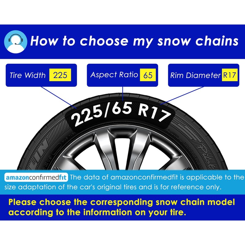 Snow-Chains Auto Fixing 1 Min Quick Fit Easy Installation Tire-Chains,