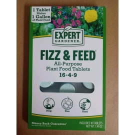 Expert Gardener Fizz and Feed, All Purpose Plant Food 10 Tablets, 16-4-9