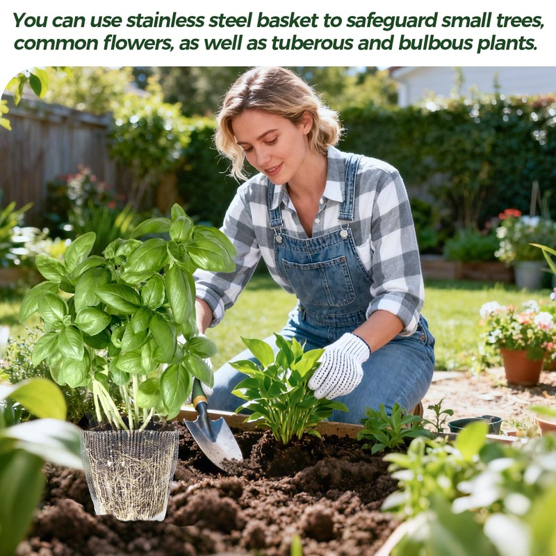 Ryxrhswzp Gopher Baskets 1 Gallon 20 Pcs Root Guard Gopher