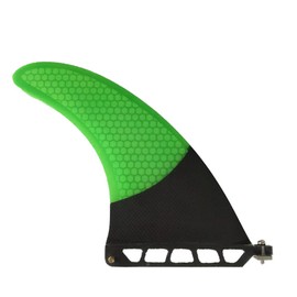 UPSURF Surfboard Single Fins Fiberglass Longboard Green Honeycomb+Carbon 8Inch Surfing