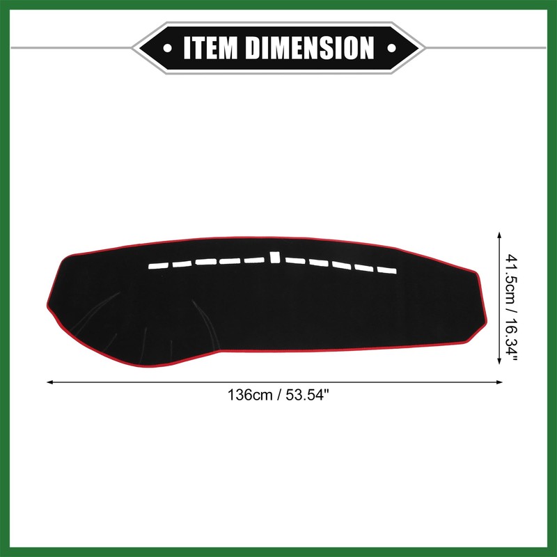 Motoforti Dashboard Cover Compatible for Hyundai Sonata 2006-2008, Non-Slip Polyester