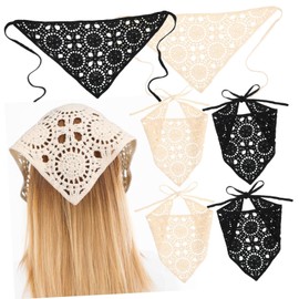 Healvian 6pcs Crochet Headbands for Women Stylish Knitted Hair Scarves Cute Bandanas for Daily Use Comfortable Versatile Hair Accessories for Any Occasion