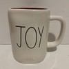Rae Dunn JOY Mug 2 sided - RED inside -