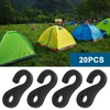 Pack of 20 Tent Shock Absorber Hooks Windproof Hook Tent