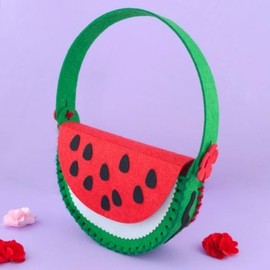 Summer Felt Watermelon Bag Making 1 Daycare, Kindergarten, Elementary, Daycare, Vacation, Library, Event, After-Reading Activities, Art, Sewing / 여름 펠트 수박 가방 만들기 1개 어린이집 유치원 초등 늘봄 돌봄 방학 도서관 행사 독후활동 미술 바느질
