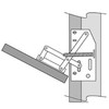 MOUMOUTEN 2 Sets Scissor Spring Hinge, Door Cabinet 45 Degrees