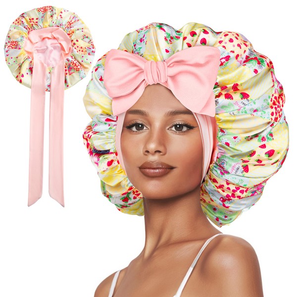 Vettres Vettres Hair Bonnet for Sleeping Satin Lined Sleep Cap