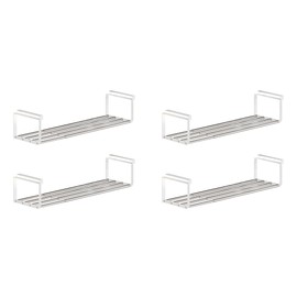 HGZBS Expandable Shoe Rack Organizer - Adjustable Shoe Rack & Under Cabinet Shelf - for Shoe or Clothing Storage and Organization, Under Shelf Storage (Stainless,4Pcs)