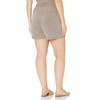 The Drop Ladies Adrienne Pull-On Knit Shorts Heather Mushroom M
