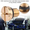 KooingTech Drain Screw, Radiator Expansion Tank with Rubber O-Ring, Mini