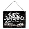 Grindstore "Already Disturbed Mini Tin Sign, Multi-Colour, 20 x 15