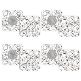 MightySkins Skin Compatible with Tile Mate w/Replaceable Battery (2018) - Conceal Snow | Protective, Durable, and Unique Vinyl wrap Cover | Easy to Apply, Remove, and Change Styles | Made in The USA