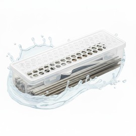 Keiwhsly Dishwasher Basket for Small Items, Dishwasher Silverware Holder for Chopstick, Knives, Scoops, Ideal for Small Utensils for Washing, Drying, or Storing (Rectangular)