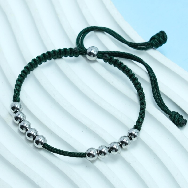 LAMIBEE Golf Stainless Steel 10 Beads Score Counter Bracelet, Golf