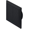 Black Air Vent Grille 170mm x 170mm with 100mm Pipe