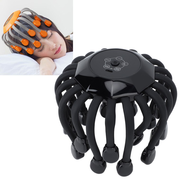 Electronic Claw Head Massager Intelligent Musical Sound Red Ray Decompression