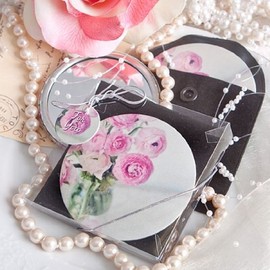 Handy Rose Pocket Mirror Wedding Favor