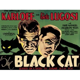 The Black Cat Movie - New Metal Sign: Bela Lugosi & Boris Karloff
