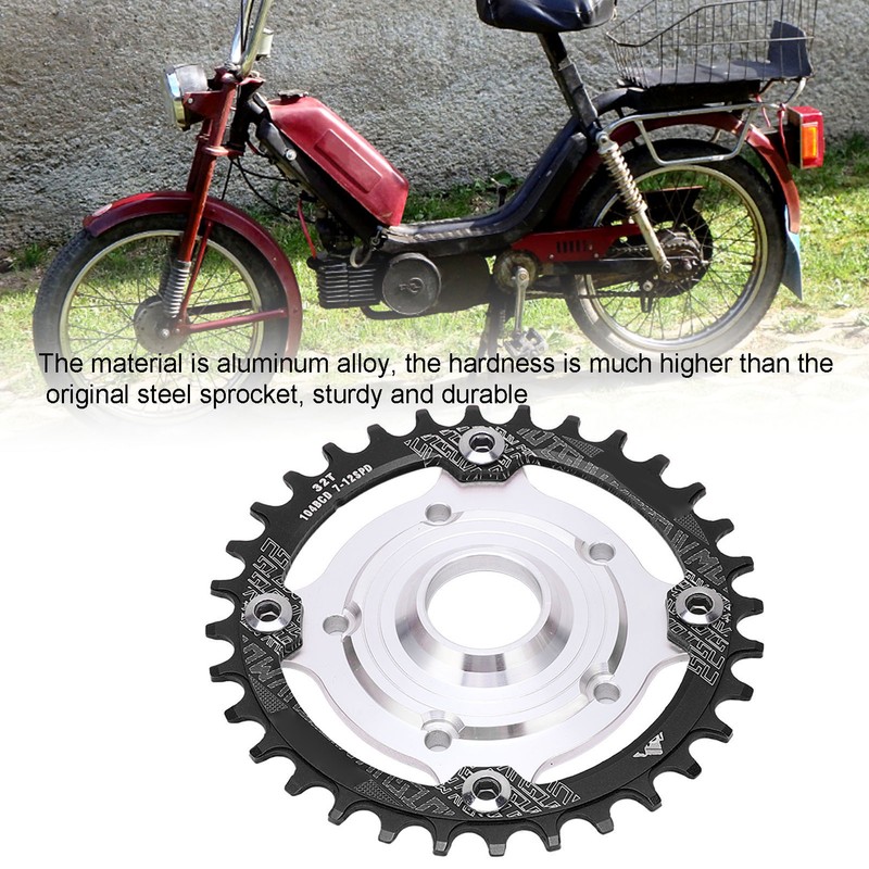 104 BCD 32T Chainring 104BCD Sprocket Adapter 32T Positive Negative