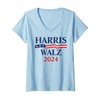 Womens Harris Waltz 2024 USA Harris Walz 2024 V-Neck T-Shirt