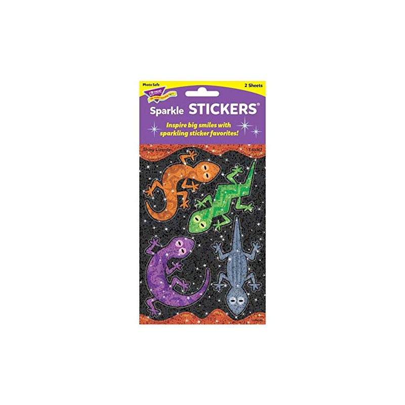Trend Stickers Glitter Shiny Lizards 8 Pieces T63367