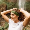 Kooshoo Organic Twist Headband, Pink Mist