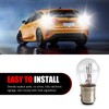 yorpyep 10 PCS Car Brake Light, P21/5W Double Contact Halogen