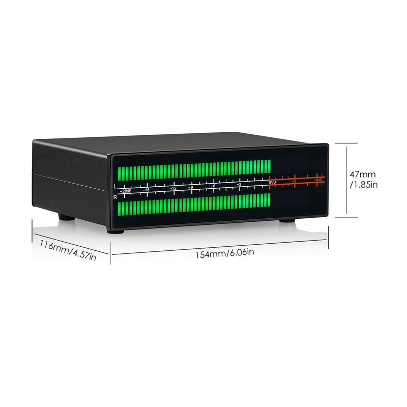 Dual Channel LED Sound Level Meter PPM VU Audio Spectrum