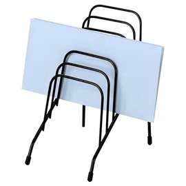 Fellowes Soporte tipo rejilla para colocar archivos. Seis secciones. 4 3/8 x 6 1/2 x 7 3/4 pulgadas. Color negro, Negro