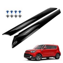 Exterior Molding Windshield A Pillar Outer Trim Garnish Driver Passenger Side Compatible with 2014-2019 Kia Soul 86170B2000 86180B2000 2PCS
