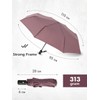 UK-UNIQUE Windproof Umbrella Windproof Travel Umbrella - Compact, Light, Automatic,