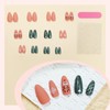 Cute Deer Press on Nails Christmas Elk Fake Nails 24Pcs