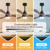 CACI Mall 48 inch Ceiling Fans with Lights, Smart Indoor/Outdoor