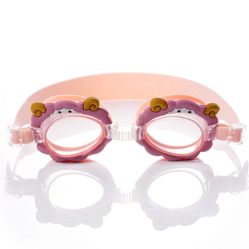 Animal-Shaped Swim Goggles for Kids – Anti-Fog Wide-View Swimming Goggles