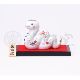 Yakushigama Somishiki Shofuku Mimi Large [75] 2025 Year Reiwa 7 Zodiac Snake, New Year's Figurine, Lucky Charm