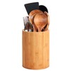 Bamboo Utensil Holder, Large Utensil Holders for Kitchen Counter, Bamboo
