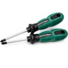 2PCS Pozidriv PZ2 Screwdrivers for Pozi Screw, S2 Steel, 100mm